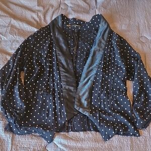Maurices Black and White Polka Dot Blazer
